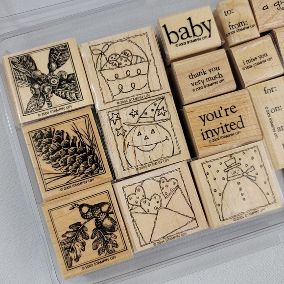 Stampin Up! Lot Of Rubber Stamps - Picture 3 of 13